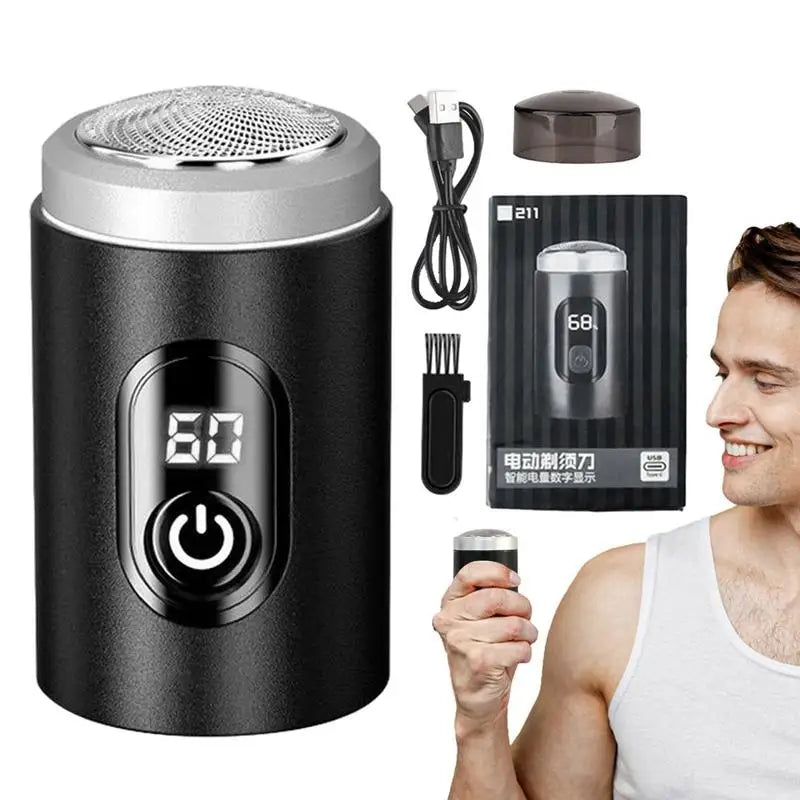 Portable Electric Shaver - Water-Resistant Mini Razor for Travel & Male Skin Care