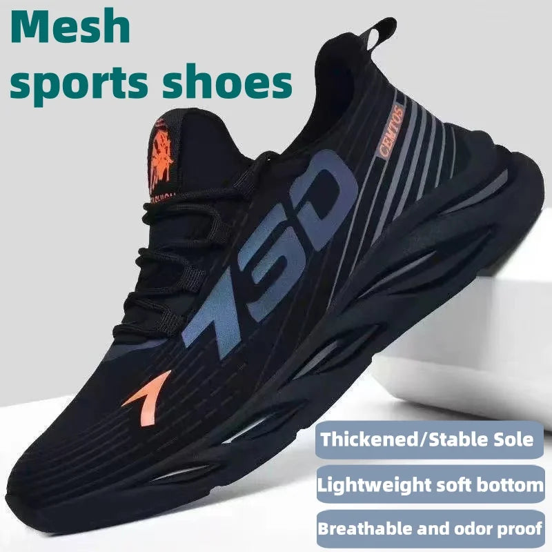 Men's Breathable Mesh Sneakers – Versatile Casual Sports and Running Shoes