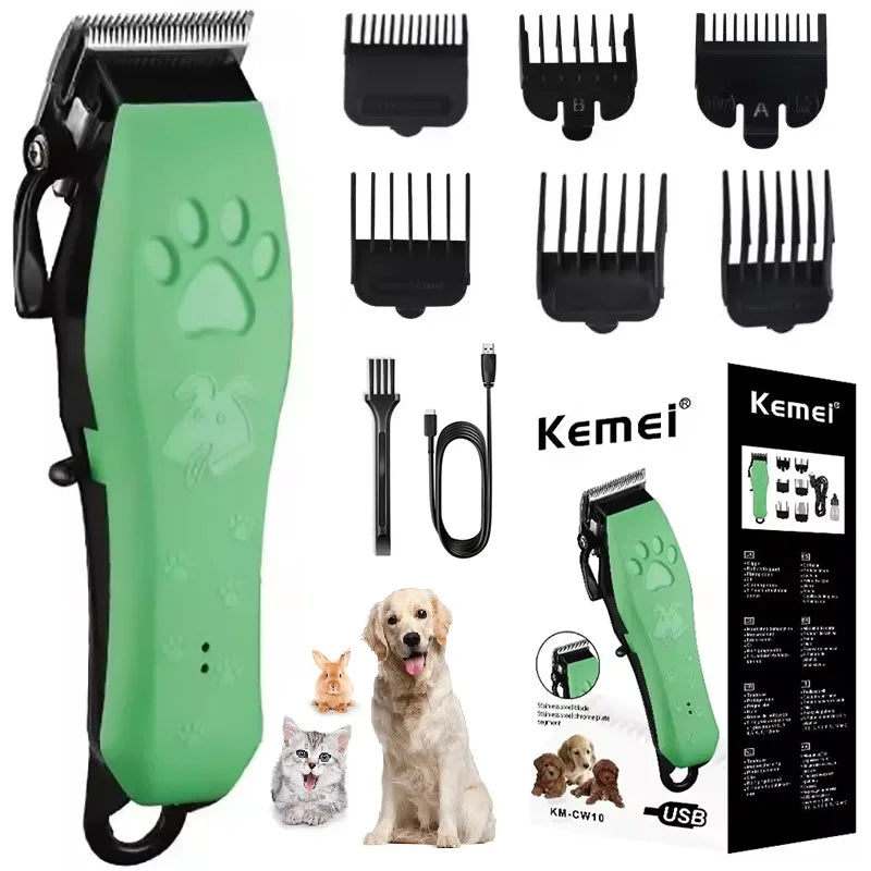 Cordless Pet Hair Clippers – Rechargeable Dog & Cat Grooming Trimmer