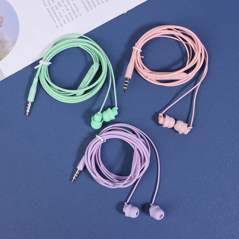 KJ15 Wired Earphones - 3.5mm In-Ear Sport Headset with Mic for Mobile Phones