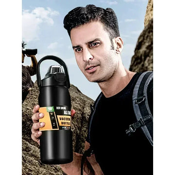 Portable 304 Stainless Steel Thermos - Vacuum Insulated Mug with Straw for Hot & Cold Drinks