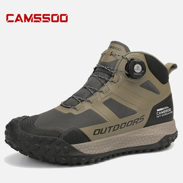 CAMSSOO Unisex Waterproof Hiking Boots – Breathable Snow and Climbing Shoes