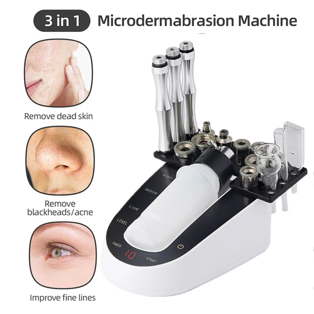 Professional Facial Diamond Microdermabrasion Machine Home Use Face Peeling Beauty Machine Exfoliation Pore Cleaning Skin Care