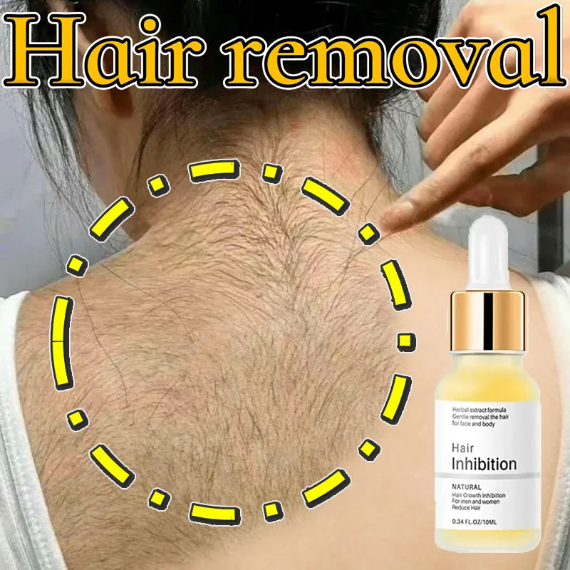 Painless Hair Removal Spray - Powerful Epilator Cream with Growth Inhibitor for Men & Women