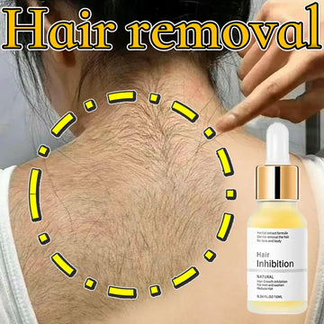 Painless Hair Removal Spray - Powerful Epilator Cream with Growth Inhibitor for Men & Women