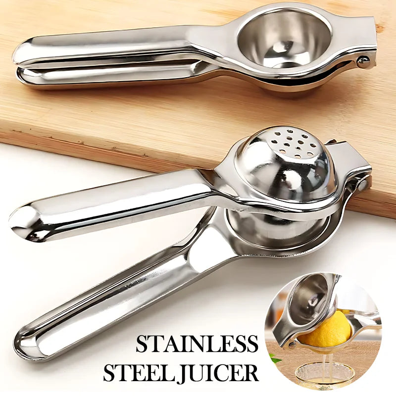 Stainless Steel Lemon Squeezer – Portable Manual Juicer & Fruit Press